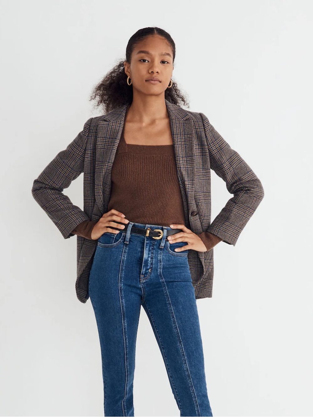 Madewell Plaid Blazer NWT